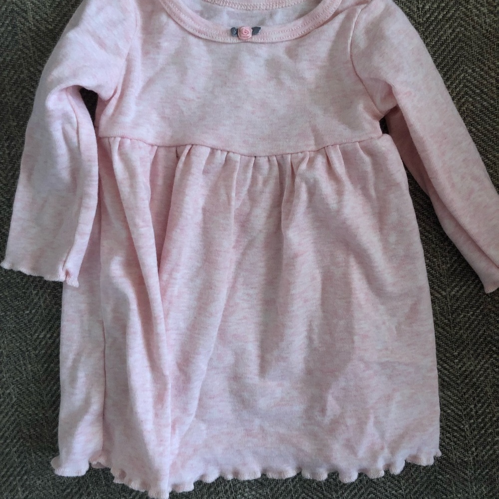 Pink Colton baby girl dress simple